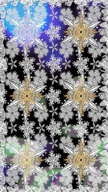 Renkli Bahar Temalı Kusursuz Arkaplan. Gri renkli çiçekler. Düz Çiçek Elementleri Tasarımı. Güzel çiçek deseni..