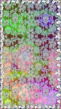 Çiçekler, suluboya ile sorunsuz çiçek desenli. Raster desen. Fantezi kumaş deseni.