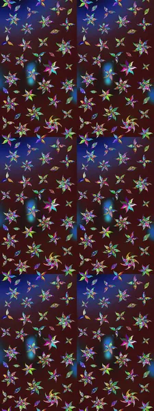 Renkli Bahar Teması eskiz kalıbı. Düz Çiçek Elementleri Tasarımı. Taslak desenli, modaya uygun kumaş deseni. Şirin çiçek elementleri. Raster illüstrasyonu.