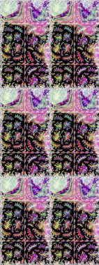 Raster illüstrasyonu. Çiçek deseni. Şatafatlı bahar bahçesi dokusu. Çiçeksiz arkaplan.