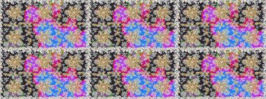 Geleneksel raster ve altın desen. Damask pürüzsüz süsü. Gri ve nötr renkler üzerinde klasik oryantal desen.