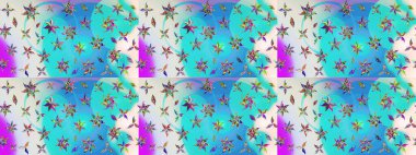 Çiçek deseni. Raster illüstrasyonu. Şatafatlı bahar bahçesi dokusu. Çiçek çizimi arkaplanı.