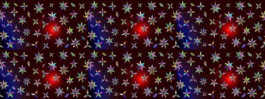 Çiçekli karalama şeklinde Raster çiçek deseni. Yumuşak, yaz çiçekli arka plan. Siyah ve kahverengi renkte çiçekler.