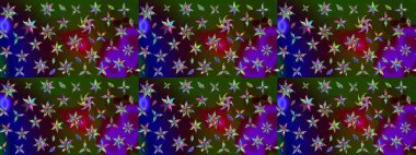 Çiçekler suluboya tarzında kahverengi ve yeşil renklerde. Kahverengi ve yeşil renkte çiçekler olan çiçek deseni çiz.