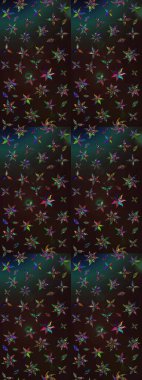 Gri ve kahverengi renklerde. Raster illüstrasyonu. Taslak dekoratif arka plan, çiçek mandala. Çiçek..