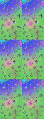 Klasik çiçek desenli. Raster 'ın taze dokusu. Yumuşak fayans. Yumuşak pamuk tasarımı. Paketleme, tekstil, duvar kağıdı için çiçek arkaplanı.