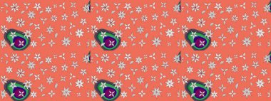 Küçük çiçekte güzel bir desen. Küçük renkli çiçekler. Çiçekli bahar çiçekleri. Robot resim. Moda baskıları için zarif bir şablon. Motley illüstrasyonu.