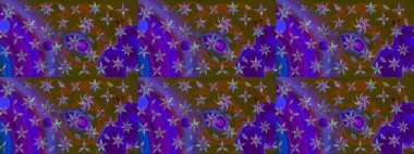 Moda arka planında parlak buketler. Kumaş, duvar kağıdı ve kağıt üzerine baskı yapmak için gelişen arka plan. Raster illüstrasyonu. Eski usul küçük çiçekli şirin bir eskiz deseni..