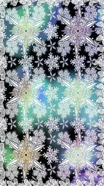 Şatafatlı bahar bahçesi dokusu. Çiçeksiz arka plan. Çiçek deseni. Raster illüstrasyonu.