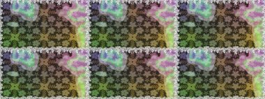 Çiçek. Gri ve nötr renklerde. Kusursuz dekoratif arka plan, çiçek mandala. Raster illüstrasyonu.