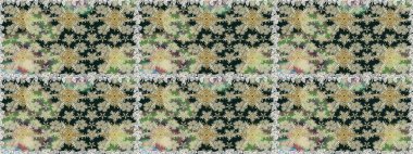 Varicoloneutral ve gri raster pürüzsüz çizim. Küçük çiçekteki sevimli çiçek deseni. Birçok nötr ve gri soyut çiçekli tropikal desenler.