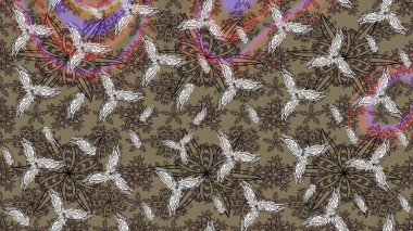 Raster 'ın taze dokusu. Yumuşak pamuk tasarımı. Yumuşak fayans. Klasik çiçek desenli. Paketleme, tekstil, duvar kağıdı için çiçek arkaplanı.