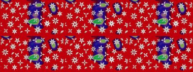 Güzel kumaş deseni. Raster suluboya çiçek deseni, narin çiçekler, kırmızı ve nötr çiçekler, tebrik kartı şablonu.