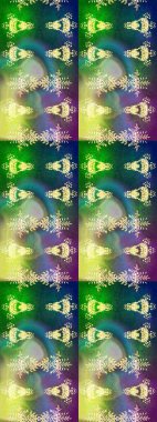 Raster Noel soyut renkli arka plan ve tatlı kar tanesi. Kış soyut geçmişi. Raster illüstrasyonu. Kar taneli Noel arkaplanı.