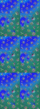 Özgürlük stili Millefleur 'lar. Tekstil, duvar kâğıdı, kapaklar, yüzey, baskı, hediye paketi, hatıra defteri, dekupaj. Taşralı şıklığı. Küçük yabani çiçeklerdeki halk modelini çiz..