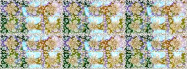 Raster altın desen. Doğulu stil altın deseni altın elementlerle birlikte nötr ve bej renklerde arabesliyor. Kusursuz kıvırcık saçlar..