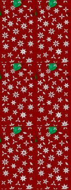 Raster düz çiçek çizim deseni. Hediye ambalaj kağıdı, tebrik kartları, posterler ve pankart tasarımı. Kırmızı ve nötr renkte çiçekler.