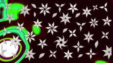 Çiçek desenli eskiz. Gömlek baskısı için çiçek boyası. Siyah renkte çiçekler.