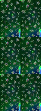 Robot resim. Küçük çiçekteki sevimli çiçek deseni. Raster illüstrasyonu.