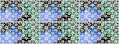 Tarafsız renklerde çiçekler. Tropik, dikişsiz çiçek deseni. Raster illüstrasyonu.