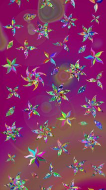 Raster Güzel kumaş deseni. Çiçek arkaplan ile soyut zarafet çizim deseni.