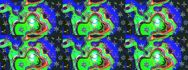 Raster illüstrasyonu. Küçük bir çiçekte eskiz deseni. Güzel kumaş deseni. Güzel çiçek arkaplanı..