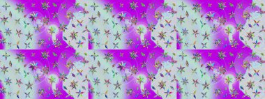 Raster stili kumaş deseni. Çiçekler suluboya çizim deseni.