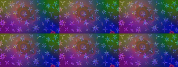 Modern stil dokusu. Çiçek desenli raster, mavi ve mor çizgi grafik deseni soyut raster arkaplan.