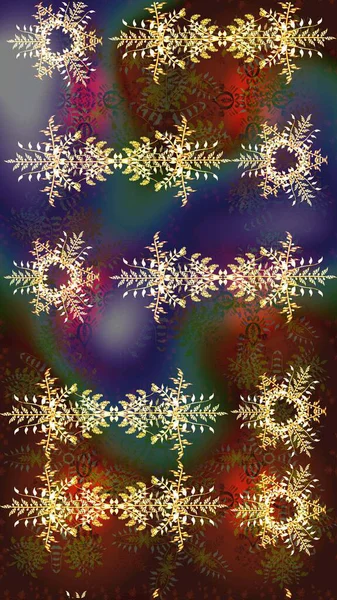 Grafiksel element dekorasyonu. Kar Tanesi Mozaik ikonu. Düz dizayn. Silüet kar tanecikli tabela izole edilmiş kahverengi, mor ve yeşil renkler. Sembol kışı, donmuş, Noel, yeni yıl tatili. Raster çizimi..