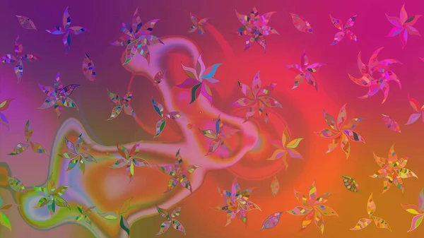 Dekorasyon ve tasarım için güzel bir desen. Çiçeğin suluboya çizimlerinin mükemmel deseni. Moda baskısı. Eski model. Suluboya çizim kalıbı. Raster illüstrasyonu.