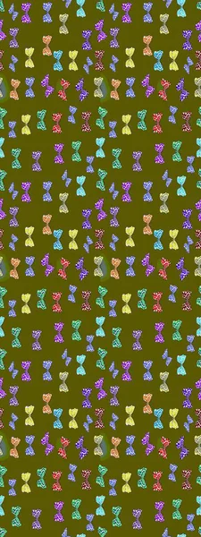 Sevimli kelebekler. Raster geleneksel halk güzel dekoru kahverengi ve nötr arka plan kıyafet tasarımı için.