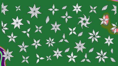 Anti-stres için soyut örnek sayfası. Raster illüstrasyonu. Yeşil ve nötr renklerde.