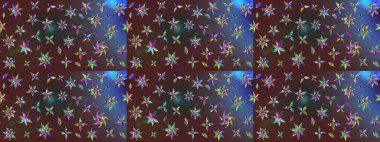 Çiçek desenli raster, kahverengi ve mor çizgi grafik desenli soyut raster arkaplan. Modern stil dokusu.