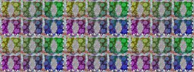 Çiçeksiz arka plan. Şatafatlı bahar bahçesi dokusu. Raster illüstrasyonu. Çiçek deseni.