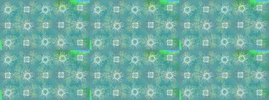 Kar taneleri tasarımı. Modern tasarım posteri, kapak, mavi, nötr ve yeşil renkli kart tasarımı. Retro stil dokusu, şablon kış elementleri. Moda olmuş kar taneleri ve elementler Memphis kartları.