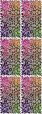 Raster illüstrasyonu. Gri renklerde. 3D çiçekler, pürüzsüz.