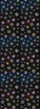 Küçük gri ve mavi çiçeklerle oldukça eski bir besin torbası deseni. Tekstil, kumaş, kapaklar, duvar kağıtları, baskı, paket, koleksiyon defteri, örgü, dekupaj için çiçek arkaplanı..