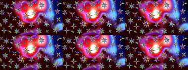 Tatil havası. Raster güzel bir çiçek deseni çizmiş. Nazik romantik baskı. Bahar mevsimi.