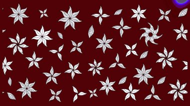 Parlak renkli çiçekli ve kırmızı yapraklı harika bir çiçek deseni. Halk tarzı. Moda baskıları için zarif bir şablon. Modern çiçek arkaplanı.