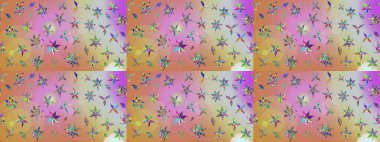 Güzel kumaş deseni. Raster suluboya çiçek deseni, narin çiçekler, nötr ve pembe çiçekler, tebrik kartı şablonu.