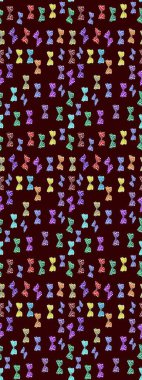 Raster illüstrasyonu. Bahar ve yaz tropikal kelebek deseni kahverengi ve nötr renklerde. Kelebek gölgeleri ve siluetler. Kumaş, kağıt, ambalaj için uygun.