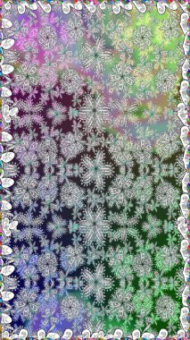 Renkli Bahar Temalı Kusursuz Arkaplan. Çiçeksiz desenli arka plan. Gri renkli çiçekler. Düz Çiçek Elementleri Tasarım Raster illüstrasyonu.