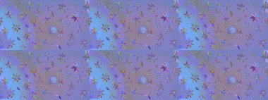 Güzel kumaş deseni. Bahar çiçekleriyle güzel bir çiçek deseni çizmişsin. Raster illüstrasyonu.
