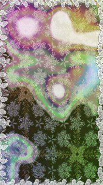 Raster illüstrasyonu. El çizimi çiçekli, soyut, pürüzsüz desen. Gri ve nötr renkte çiçekler.