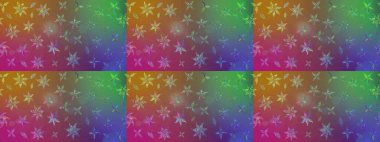 Gentle, summer floral on brown and purple colors. Raster illustration. Cute Floral pattern in the small flower. Raster pattern.