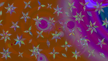 Küçük çaplı çiçeklerdeki basit şirin desenler. Tekstil veya kitap kapakları, imalat, duvar kağıtları, baskı, hediye paketi ve yapıştırma kitabı için çiçek eskizi geçmişi. Raster illüstrasyonu.