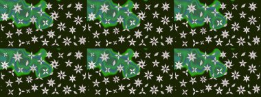 Moda arka planında parlak buketler. Kumaş, duvar kağıdı ve kağıt üzerine baskı yapmak için gelişen arka plan. Eski usul küçük çiçekli şirin bir eskiz deseni. Raster illüstrasyonu.