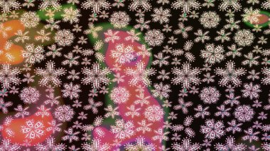 Güzel kumaş deseni. Raster suluboya deseni, narin çiçekler, siyah çiçekler, tebrik kartı şablonu..