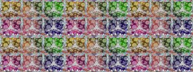 Renkli, pürüzsüz desen. Çiçek arkaplan. Çiçek duvar kâğıdı. Raster illüstrasyonu. Tarafsız ve gri renkli şirin tekstil.