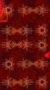 Xmas Frost kar taneleri izole edilmiş siluet sembolü. Kar Tanesi raster simgesi arka plan kırmızı, siyah ve kahverengi. Raster. Meteoroloji buz koleksiyonu. Kış Noel 'i Kar bembeyaz kristal element.